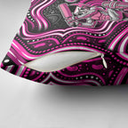 Sydney Sixers Cricket Pillow Cover Australian Cricket Mascot - Modern Indigenous Style