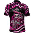 Sydney Sixers Cricket Polo Shirt Australian Cricket Mascot - Modern Indigenous Style