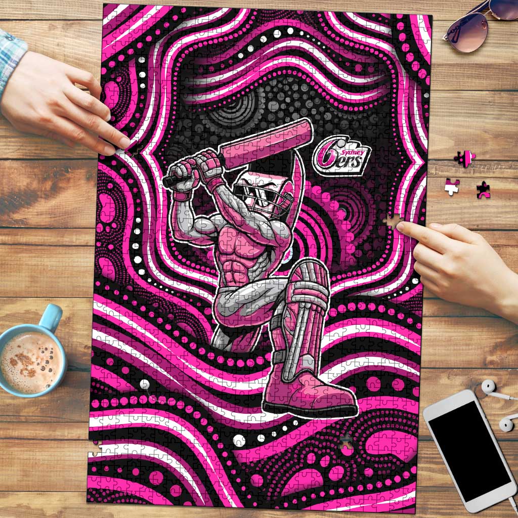 Sydney Sixers Cricket Puzzle Australian Cricket Mascot - Modern Indigenous Style