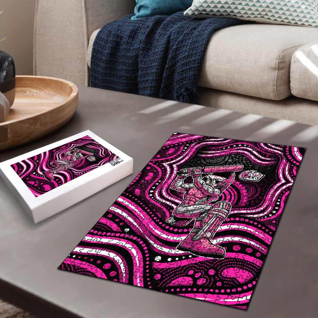 Sydney Sixers Cricket Puzzle Australian Cricket Mascot - Modern Indigenous Style