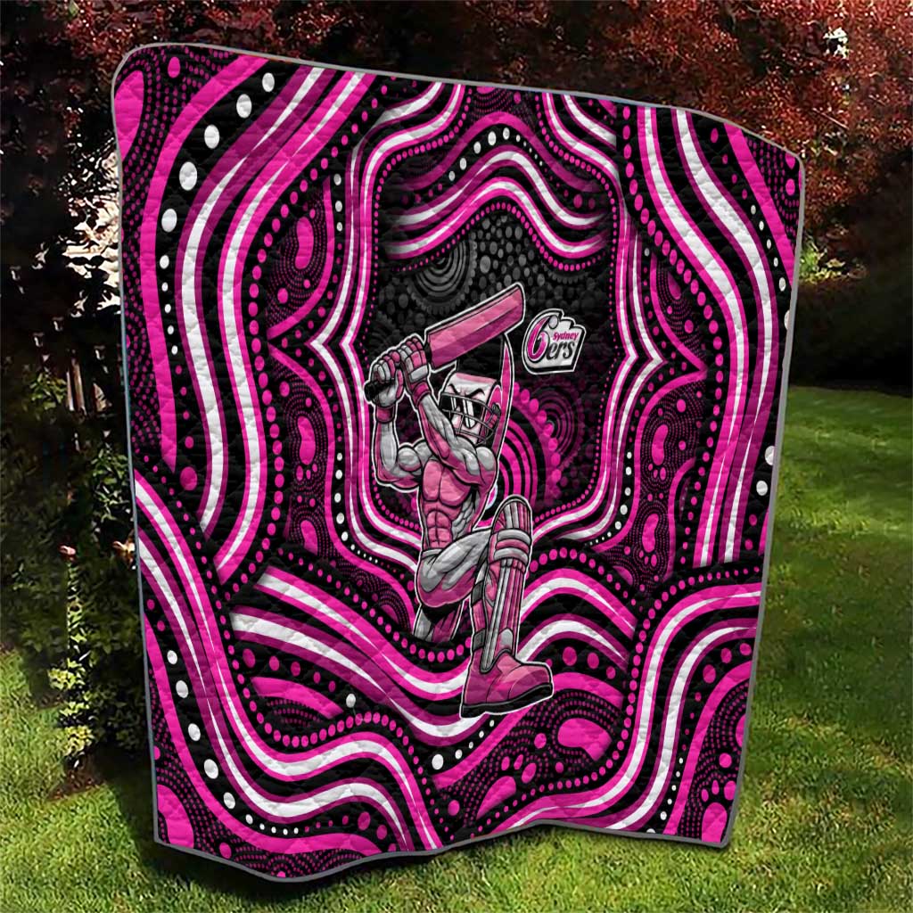 Sydney Sixers Cricket Quilt Australian Cricket Mascot - Modern Indigenous Style