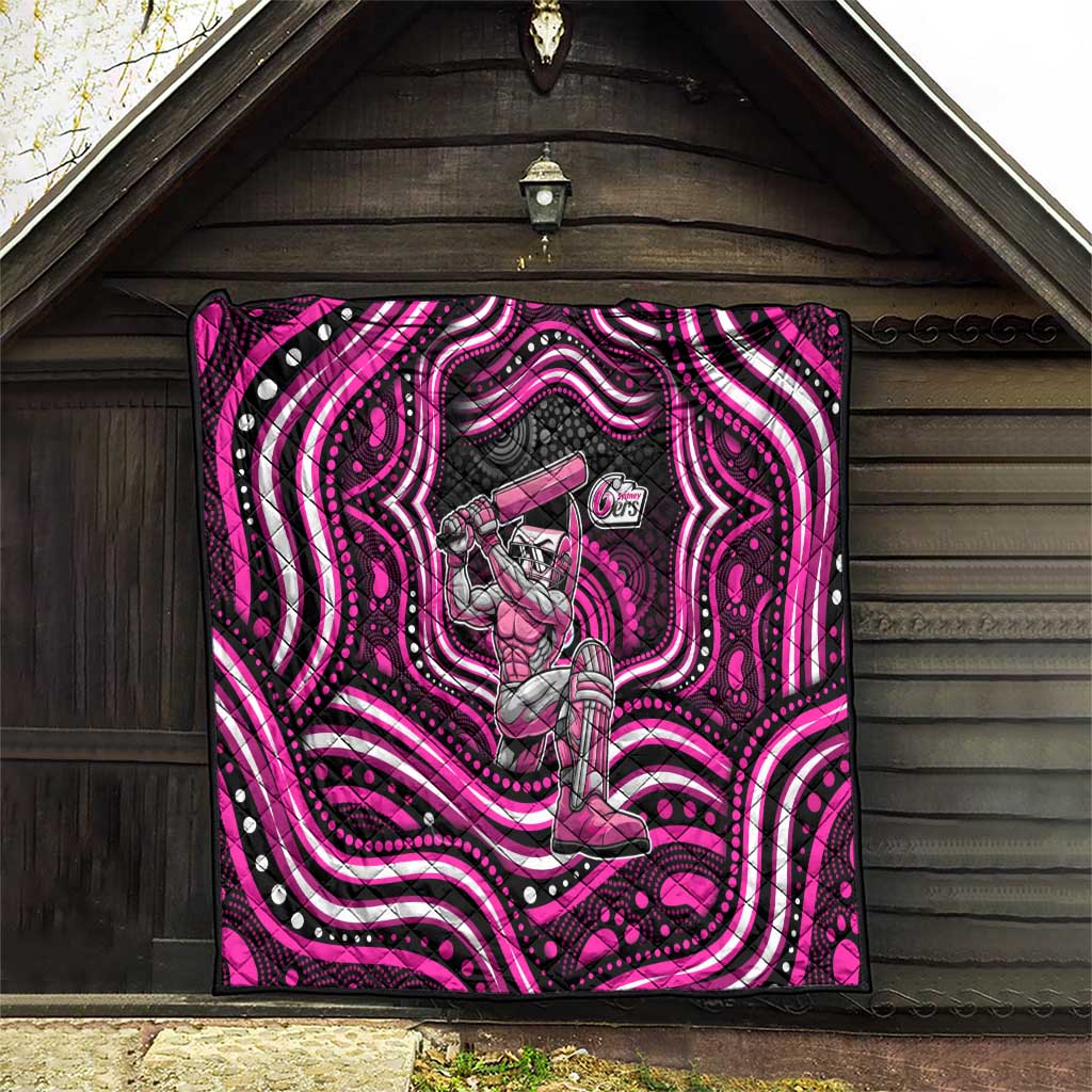 Sydney Sixers Cricket Quilt Australian Cricket Mascot - Modern Indigenous Style