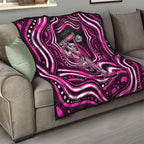 Sydney Sixers Cricket Quilt Australian Cricket Mascot - Modern Indigenous Style