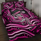 Sydney Sixers Cricket Quilt Bed Set Australian Cricket Mascot - Modern Indigenous Style