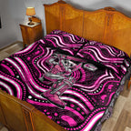 Sydney Sixers Cricket Quilt Bed Set Australian Cricket Mascot - Modern Indigenous Style