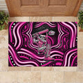 Sydney Sixers Cricket Rubber Doormat Australian Cricket Mascot - Modern Indigenous Style