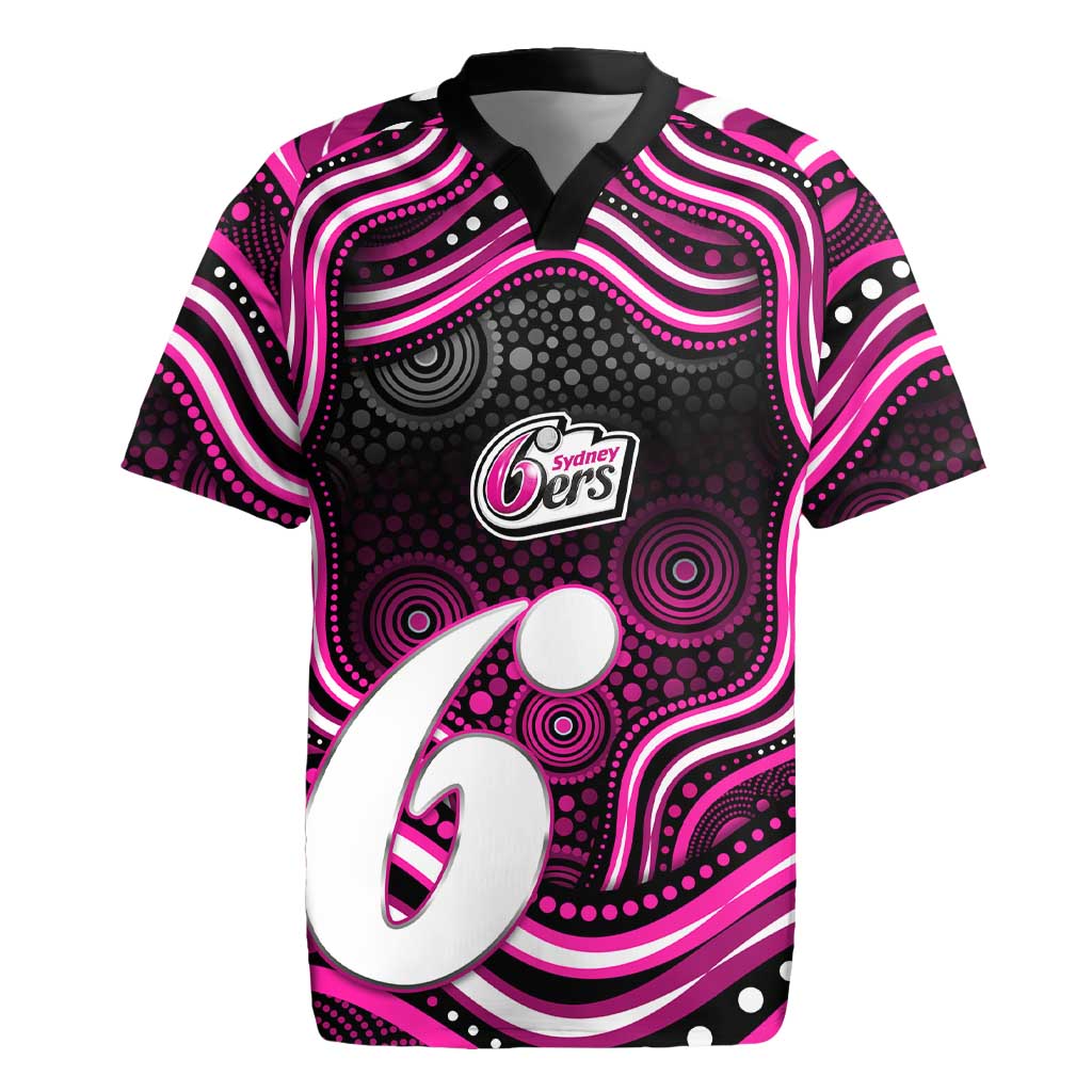 Sydney Sixers Cricket Rugby Jersey Australian Cricket Mascot - Modern Indigenous Style