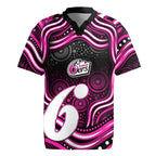 Sydney Sixers Cricket Rugby Jersey Australian Cricket Mascot - Modern Indigenous Style