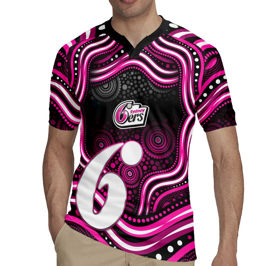 Sydney Sixers Cricket Rugby Jersey Australian Cricket Mascot - Modern Indigenous Style