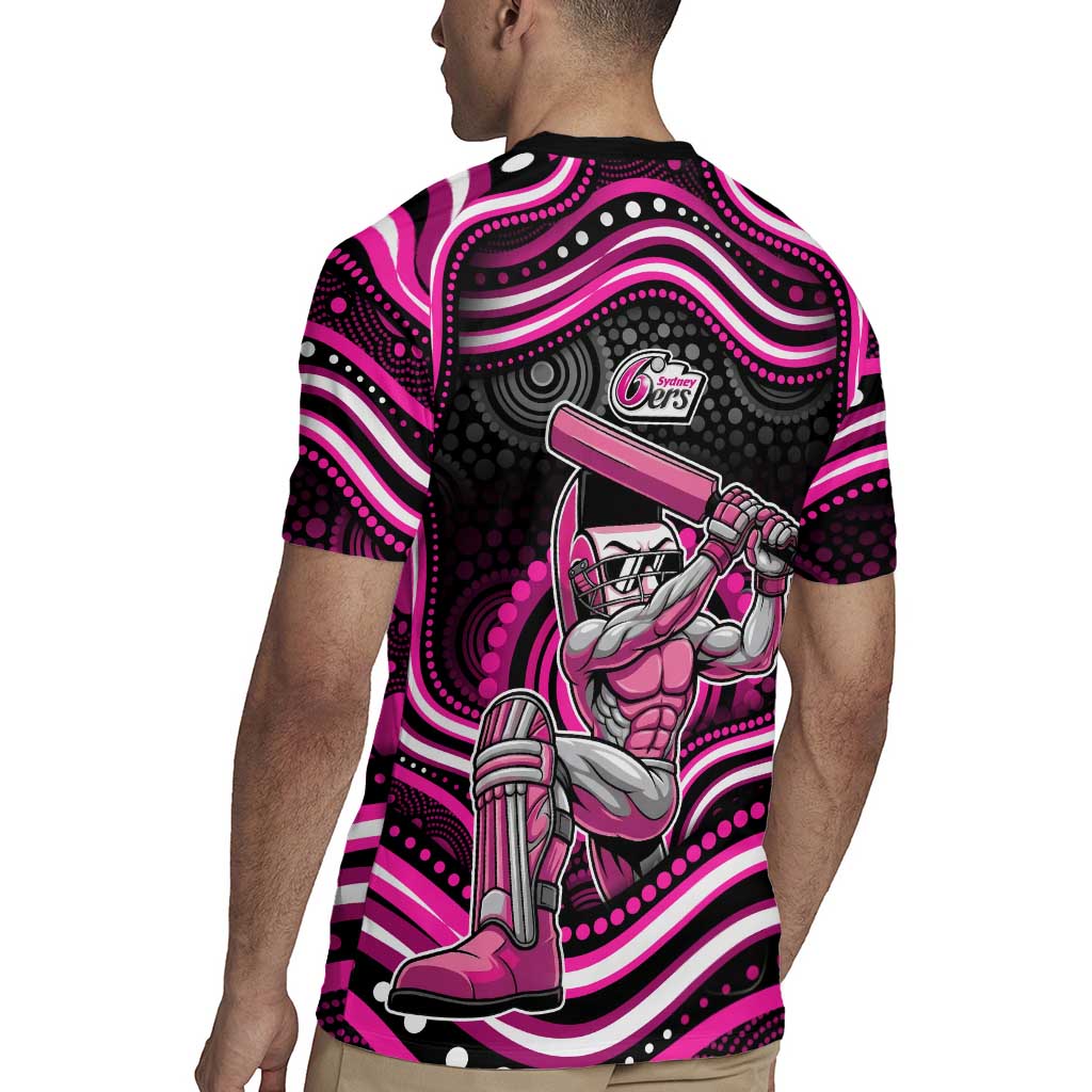 Sydney Sixers Cricket Rugby Jersey Australian Cricket Mascot - Modern Indigenous Style