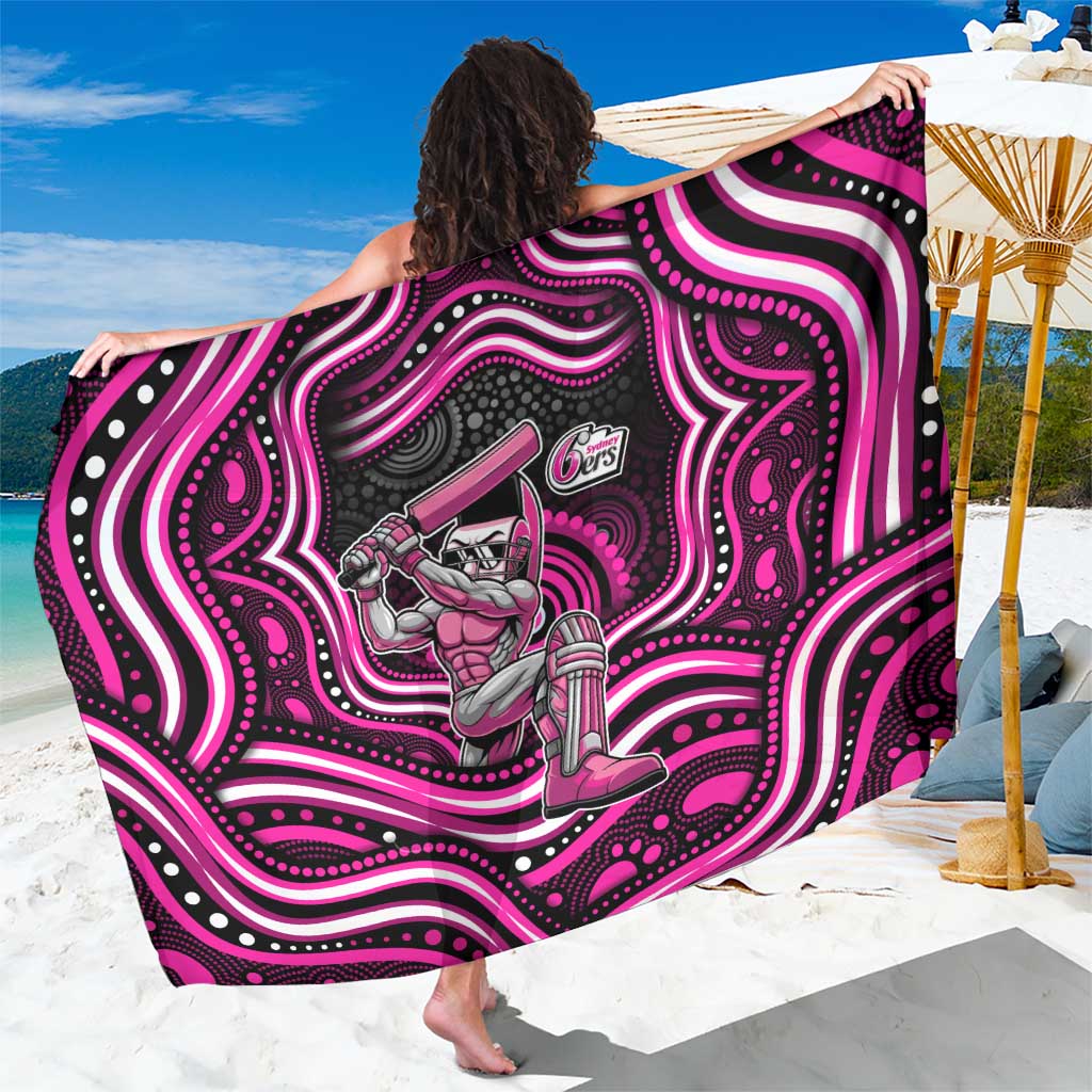 Sydney Sixers Cricket Sarong Australian Cricket Mascot - Modern Indigenous Style