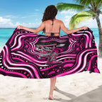 Sydney Sixers Cricket Sarong Australian Cricket Mascot - Modern Indigenous Style
