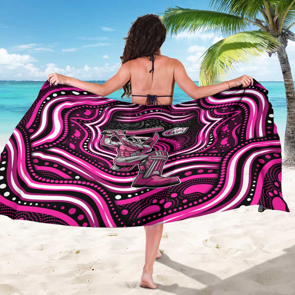 Sydney Sixers Cricket Sarong Australian Cricket Mascot - Modern Indigenous Style