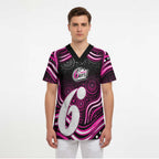 Sydney Sixers Cricket Scrub Top Australian Cricket Mascot - Modern Indigenous Style