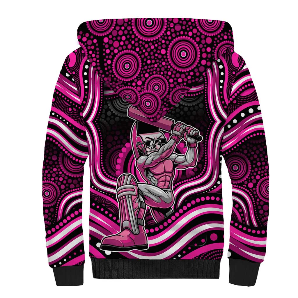 Sydney Sixers Cricket Sherpa Hoodie Australian Cricket Mascot - Modern Indigenous Style