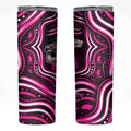 Sydney Sixers Cricket Skinny Tumbler Australian Cricket Mascot - Modern Indigenous Style