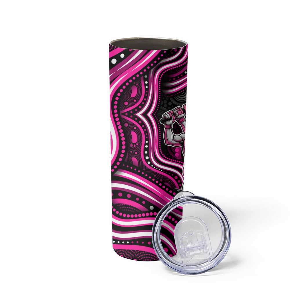Sydney Sixers Cricket Skinny Tumbler Australian Cricket Mascot - Modern Indigenous Style