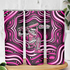 Sydney Sixers Cricket Skinny Tumbler Australian Cricket Mascot - Modern Indigenous Style