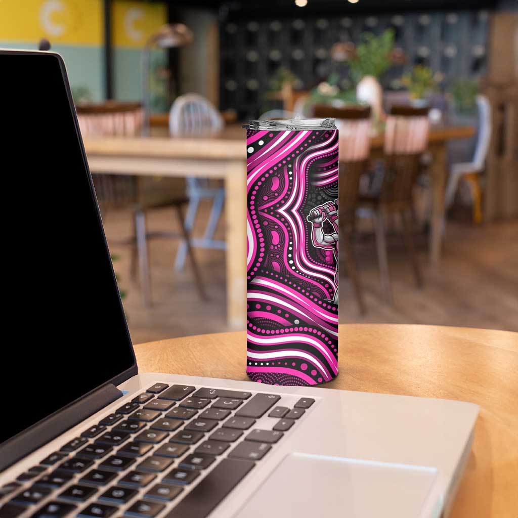 Sydney Sixers Cricket Skinny Tumbler Australian Cricket Mascot - Modern Indigenous Style