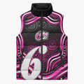 Sydney Sixers Cricket Sleeveless Puffer Jacket Australian Cricket Mascot - Modern Indigenous Style