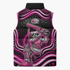 Sydney Sixers Cricket Sleeveless Puffer Jacket Australian Cricket Mascot - Modern Indigenous Style