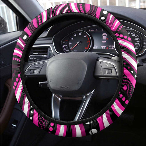 Sydney Sixers Cricket Steering Wheel Cover Australian Cricket Mascot - Modern Indigenous Style