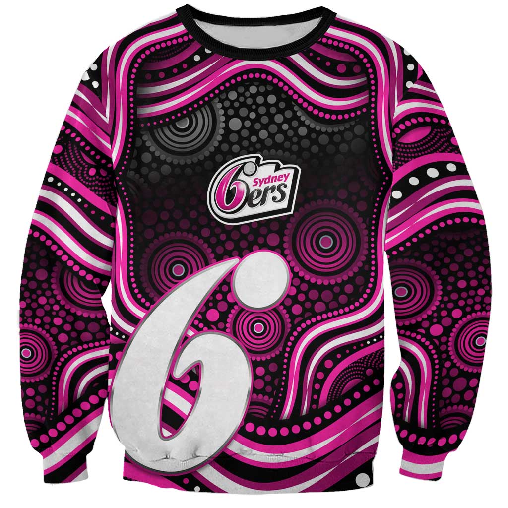 Sydney Sixers Cricket Sweatshirt Australian Cricket Mascot - Modern Indigenous Style