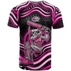 Sydney Sixers Cricket T Shirt Australian Cricket Mascot - Modern Indigenous Style