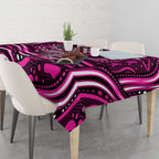 Sydney Sixers Cricket Tablecloth Australian Cricket Mascot - Modern Indigenous Style