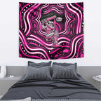Sydney Sixers Cricket Tapestry Australian Cricket Mascot - Modern Indigenous Style