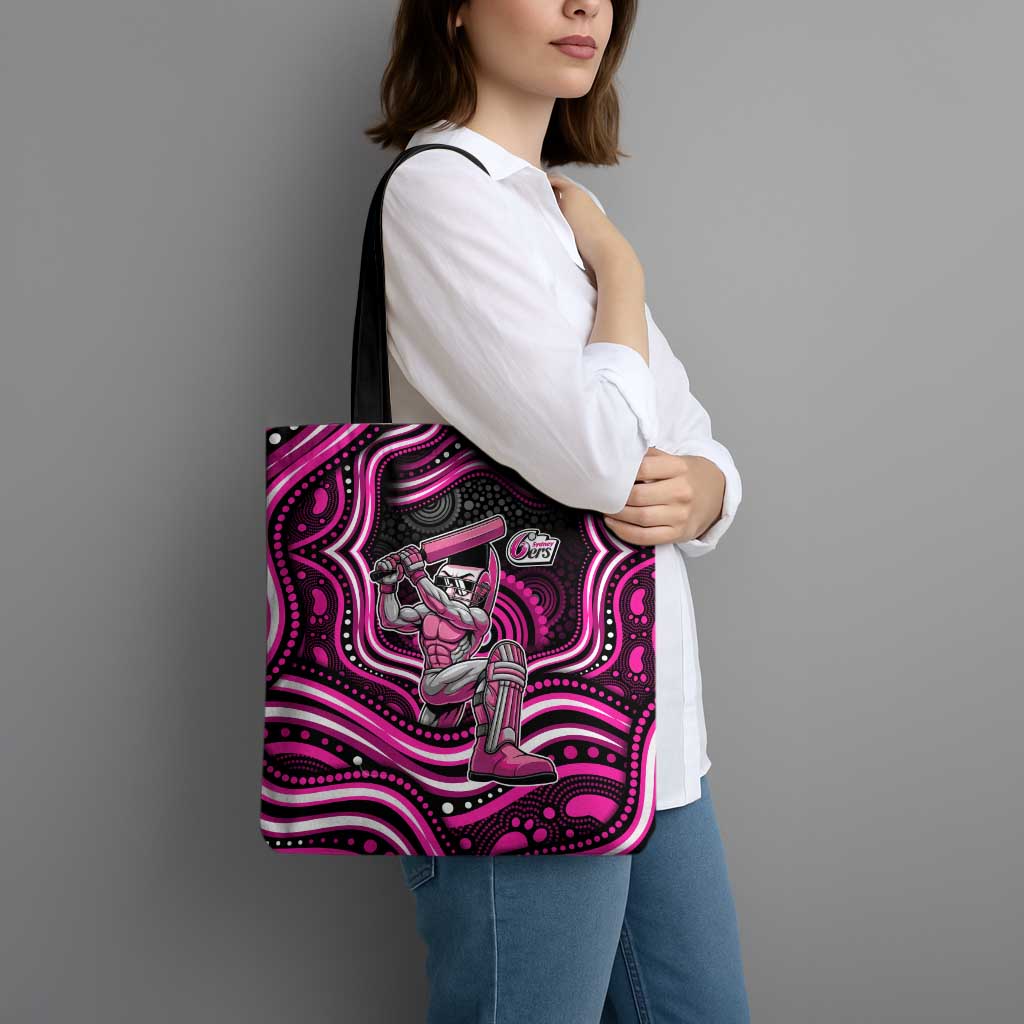 Sydney Sixers Cricket Tote Bag Australian Cricket Mascot - Modern Indigenous Style