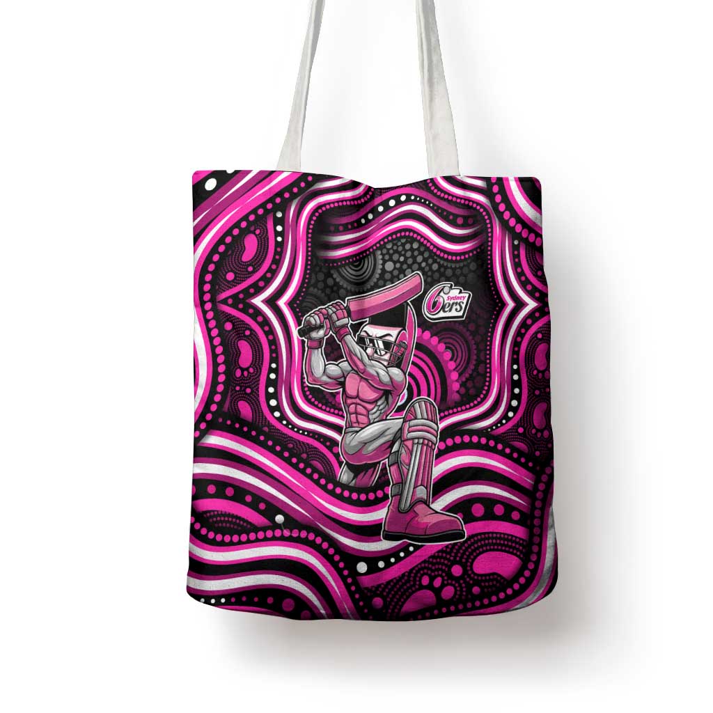 Sydney Sixers Cricket Tote Bag Australian Cricket Mascot - Modern Indigenous Style