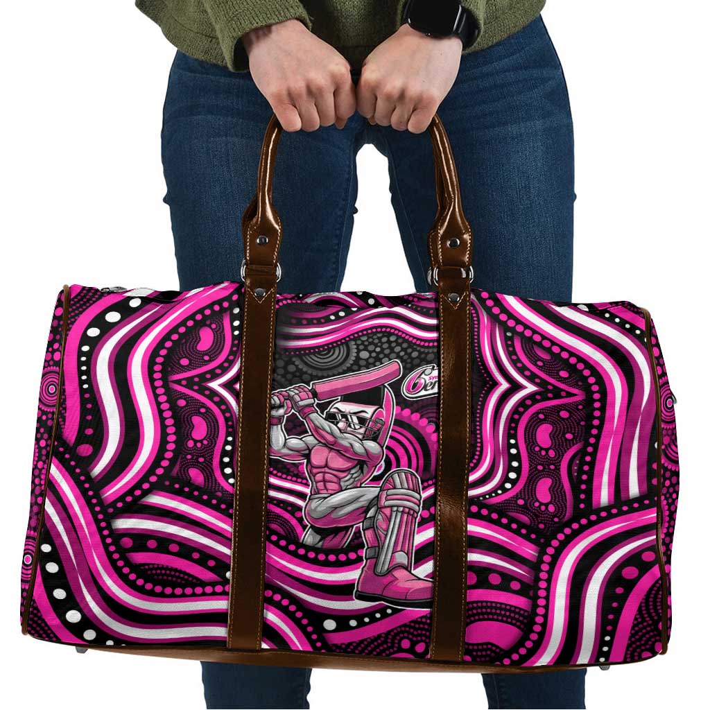 Sydney Sixers Cricket Travel Bag Australian Cricket Mascot - Modern Indigenous Style