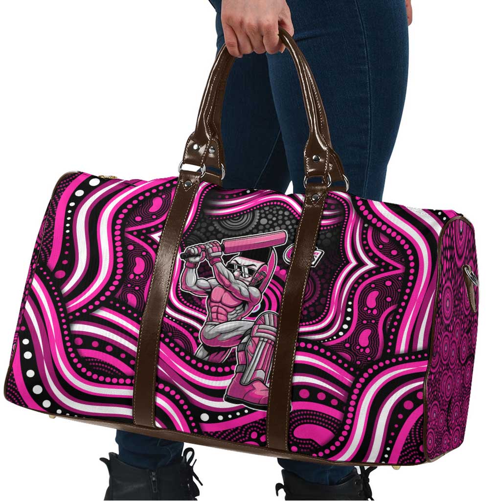 Sydney Sixers Cricket Travel Bag Australian Cricket Mascot - Modern Indigenous Style