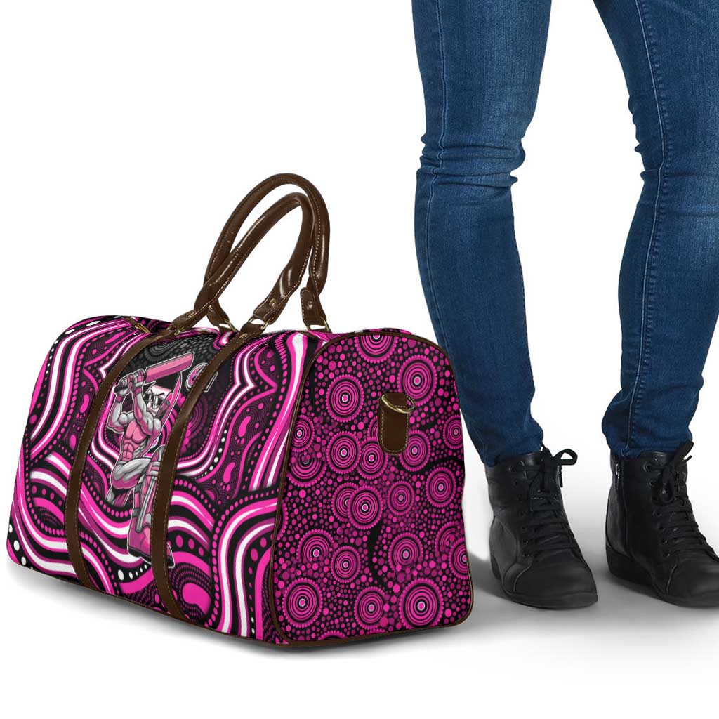 Sydney Sixers Cricket Travel Bag Australian Cricket Mascot - Modern Indigenous Style