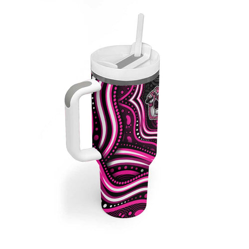 Sydney Sixers Cricket Tumbler With Handle Australian Cricket Mascot - Modern Indigenous Style