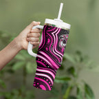 Sydney Sixers Cricket Tumbler With Handle Australian Cricket Mascot - Modern Indigenous Style