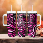 Sydney Sixers Cricket Tumbler With Handle Australian Cricket Mascot - Modern Indigenous Style