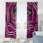 Sydney Sixers Cricket Window Curtain Australian Cricket Mascot - Modern Indigenous Style