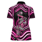 Sydney Sixers Cricket Women Polo Shirt Australian Cricket Mascot - Modern Indigenous Style