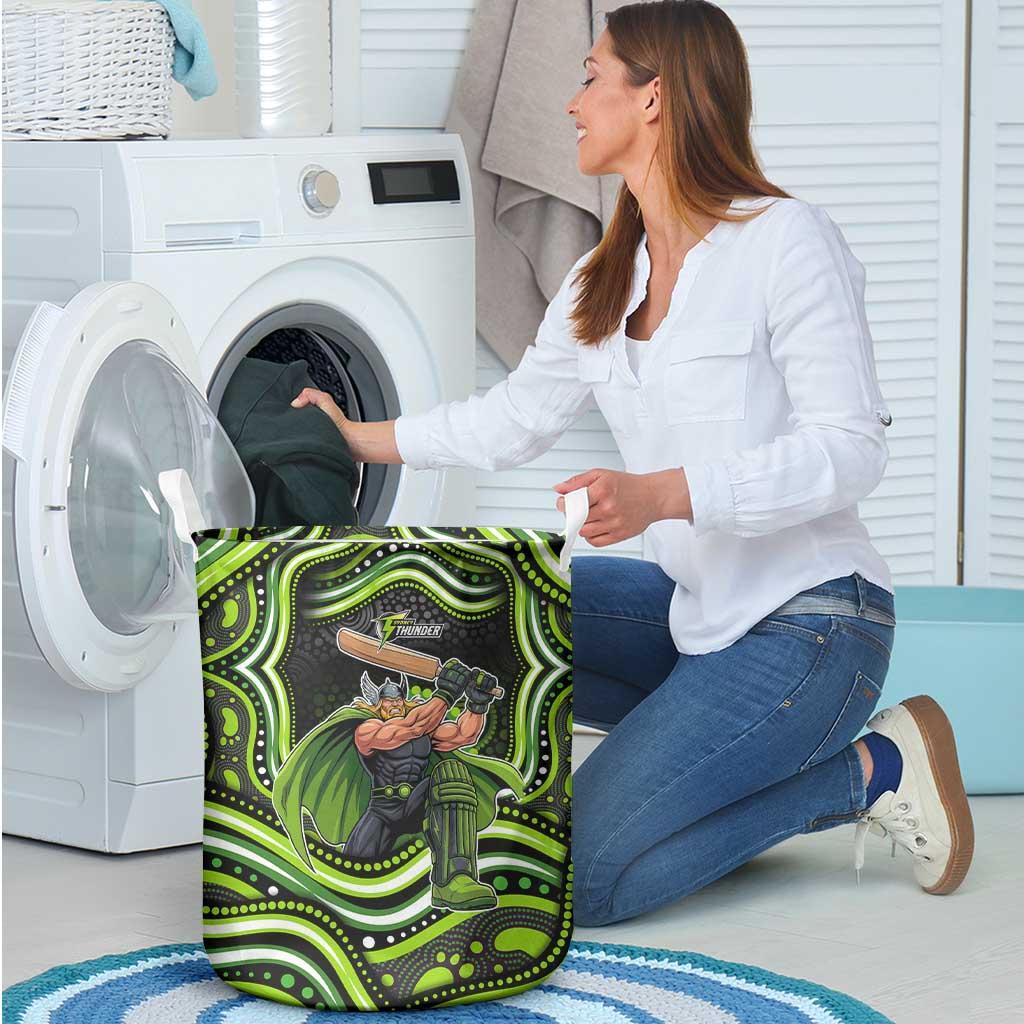 Sydney Thunder Cricket Laundry Basket Australian Cricket Mascot - Modern Indigenous Style