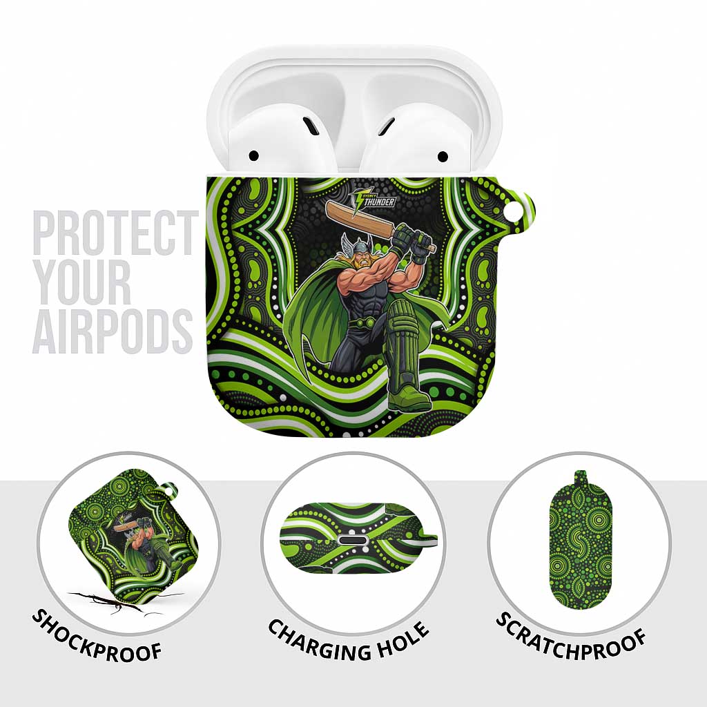 Sydney Thunder Cricket AirPods Case Australian Cricket Mascot - Modern Indigenous Style