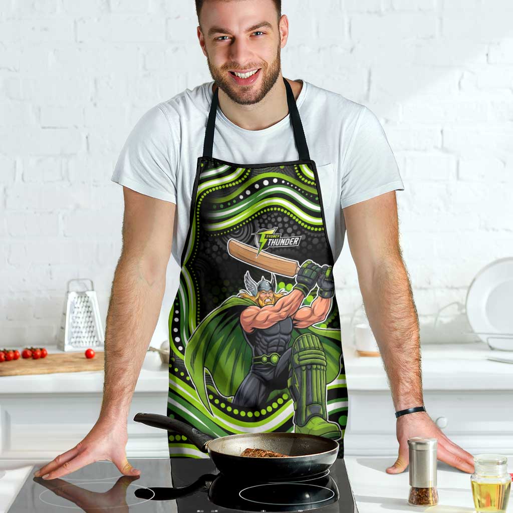 Sydney Thunder Cricket Apron Australian Cricket Mascot - Modern Indigenous Style