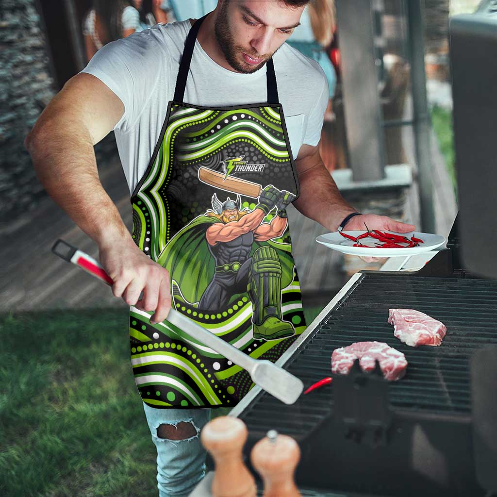 Sydney Thunder Cricket Apron Australian Cricket Mascot - Modern Indigenous Style