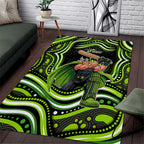 Sydney Thunder Cricket Area Rug Australian Cricket Mascot - Modern Indigenous Style