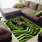 Sydney Thunder Cricket Area Rug Australian Cricket Mascot - Modern Indigenous Style