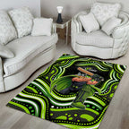 Sydney Thunder Cricket Area Rug Australian Cricket Mascot - Modern Indigenous Style
