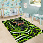 Sydney Thunder Cricket Area Rug Australian Cricket Mascot - Modern Indigenous Style