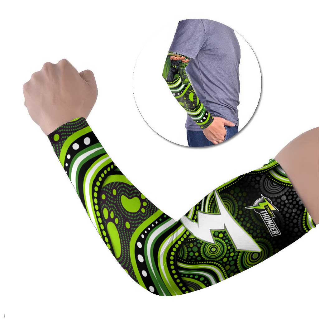 Sydney Thunder Cricket Arm Sleeves Australian Cricket Mascot - Modern Indigenous Style