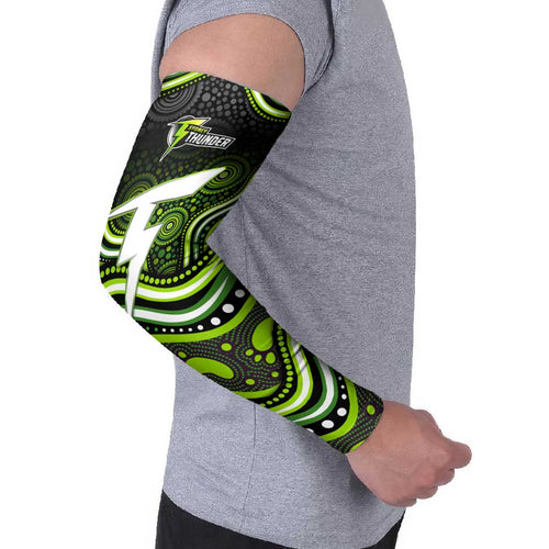 Sydney Thunder Cricket Arm Sleeves Australian Cricket Mascot - Modern Indigenous Style